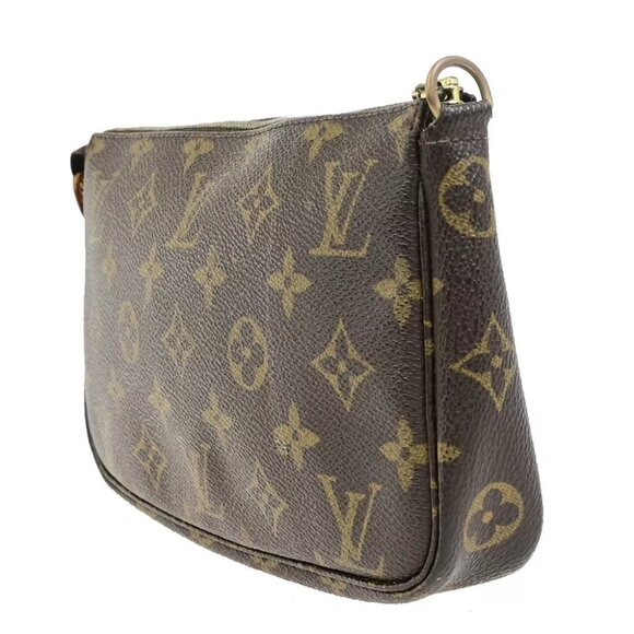 LOUIS VUITTON Pochette Accessoires Hand Bag Monogram Leather BN - Picture 2 of 14